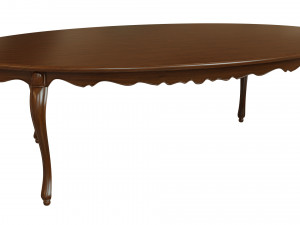 classic wood table 2400 3D मॉडल