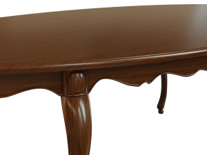 classic wood table 2400 3D Модель
