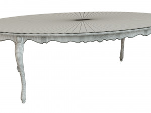 classic wood table 2400 3D Модель