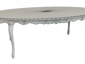 classic wood table 2400 3D Model