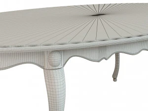 classic wood table 2400 3D Model