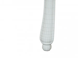 classic wood table 2400 3D Model