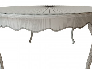 classic wood table 2400 3D Модель