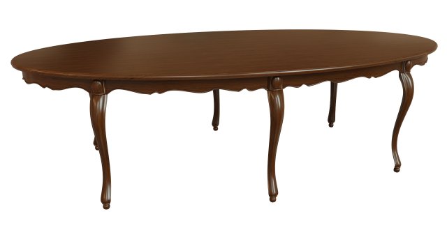 classic wood table 2700 3D Модель .c4d .max .obj .3ds .fbx .stl .blend 