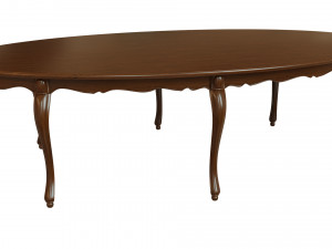 classic wood table 2700 Modelo 3D
