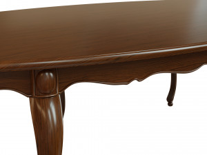 classic wood table 2700 3D Модель
