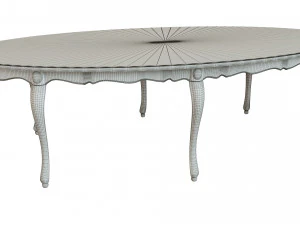 classic wood table 2700 3D Model