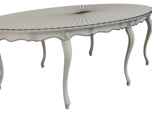 classic wood table 2700 3D Модель