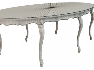 classic wood table 2700 3D Model