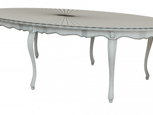 classic wood table 2700 3D Модель