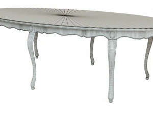 classic wood table 2700 3D Model