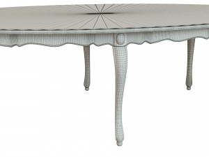 classic wood table 2700 3D Модель