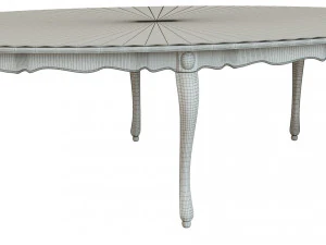 classic wood table 2700 3D Model