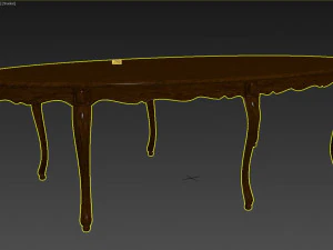 classic wood table 2700 3D Model