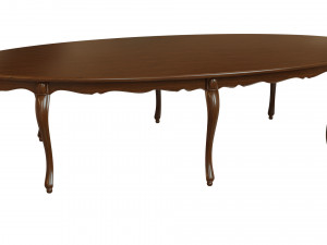 classic wood table 3000 3D मॉडल