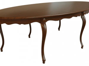 classic wood table 3000 3D Model