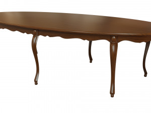 classic wood table 3000 3D-Modell