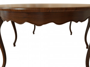 classic wood table 3000 3D-Modell