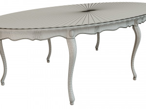classic wood table 3000 3D-Modell