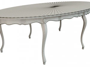 classic wood table 3000 3D Model