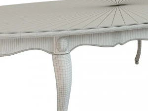classic wood table 3000 3D Model