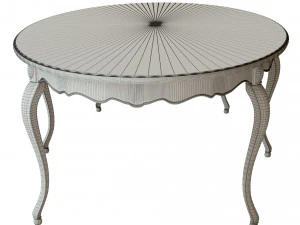 classic wood table 3000 3D Model