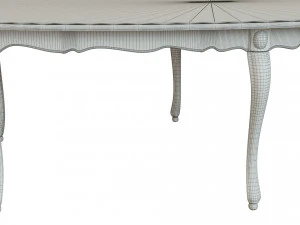 classic wood table 3000 3D Model