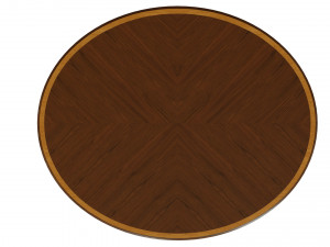 classic table with inlaid veneer 1200 3D Модель