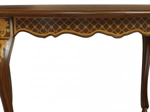 classic table with inlaid veneer 1500 3D Model