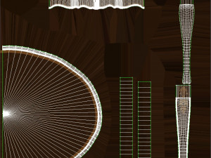 classic table with inlaid veneer 1500 3D Model