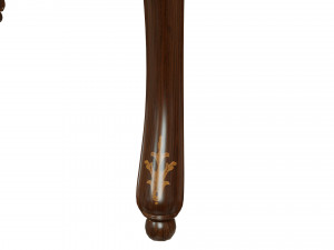 classic table with inlaid veneer 1800 Modello 3D