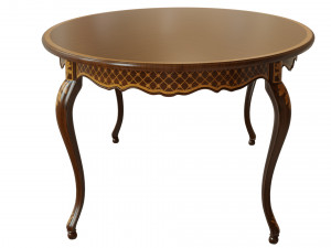 classic table with inlaid veneer 2100 Modello 3D