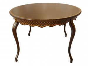 classic table with inlaid veneer 2400 3D 모델
