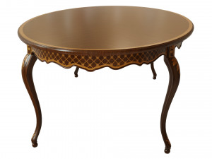 classic table with inlaid veneer 2400 3D 모델