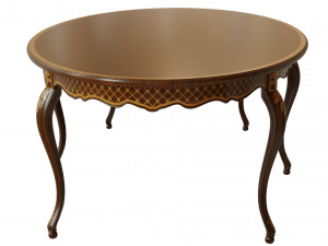classic table with inlaid veneer 2700 3Dモデル