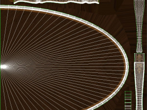 classic table with inlaid veneer 3000 3D Model