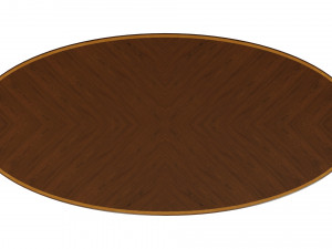 classic table with inlaid veneer 3000 3D Model