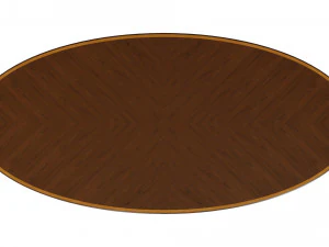 classic table with inlaid veneer 3000 3D Model