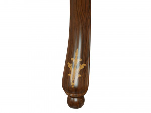classic table with inlaid veneer 3000 3D Model