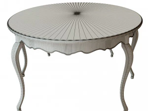 classic table with inlaid veneer 3000 3D Model