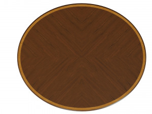 classic table with carvings 1200 Modello 3D