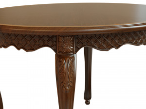 classic table with carvings 1200 Modello 3D