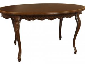 classic table with carvings 1500 3Dモデル