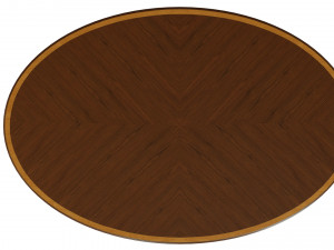 classic table with carvings 1500 3D Model