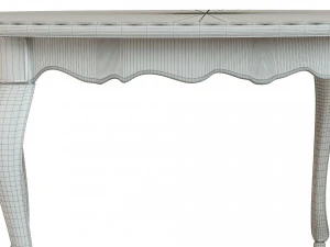 classic table with carvings 1500 3D Model