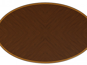 classic table with carvings 1800 Model 3D