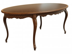 classic table with carvings 2100 Model 3D