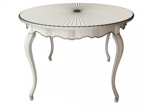 classic table with carvings 2100 3D Model