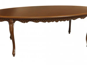 नक्काशी के साथ क्लासिक टेबल 2400 3D मॉडल