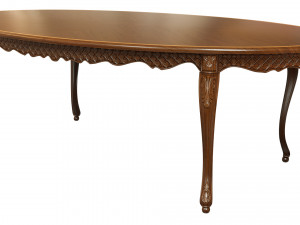 classic table with carvings 2400 Modèle 3D